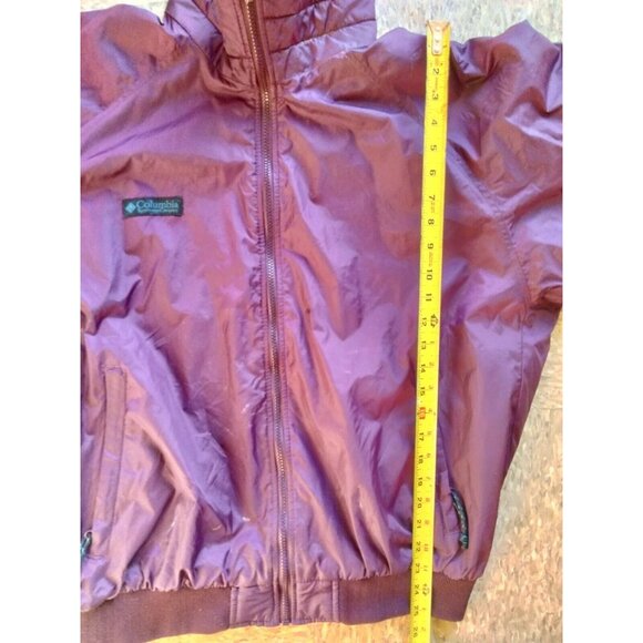 Columbia Coat Men's Large 1990s 2 in 1 Jacket Double Zip radial sleeve fleece - Picture 11 of 12